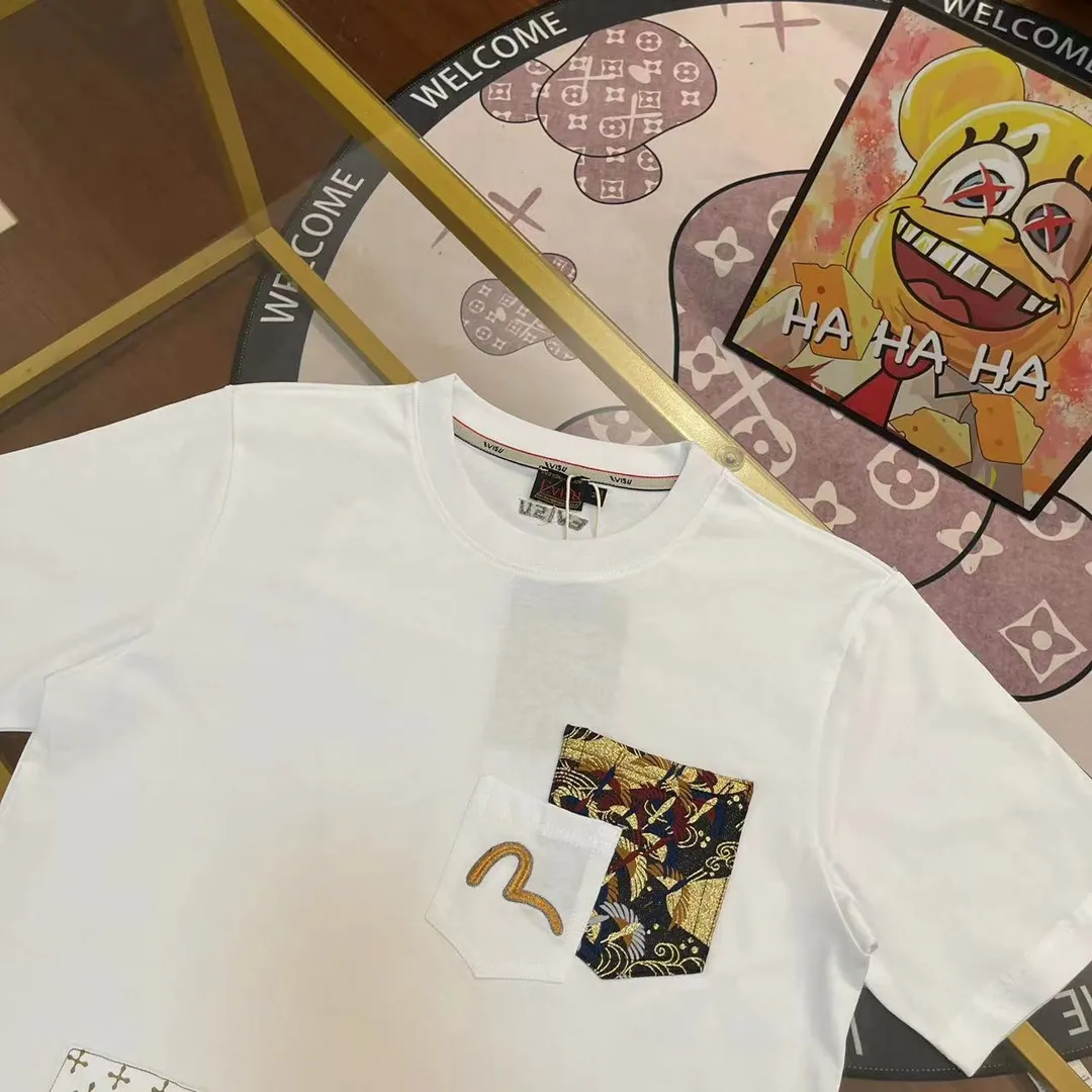 EVISU 2024New Arrival T White Size：S-XXL S 44 96 68 100-120 M 46 102 70 120-140 L 48 108 72 140-160 XL 50 116 74 160-180 XXL 52 122 76 180